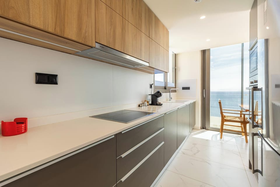 A fully equipped kitchen with modern amenities