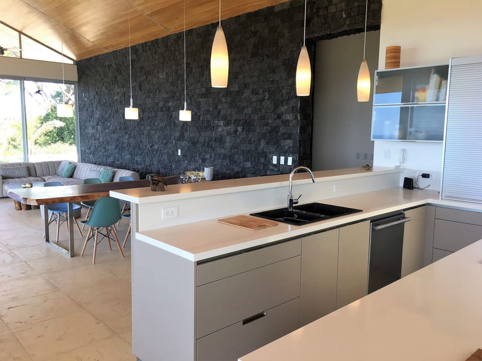 part of the kitchen and living room
