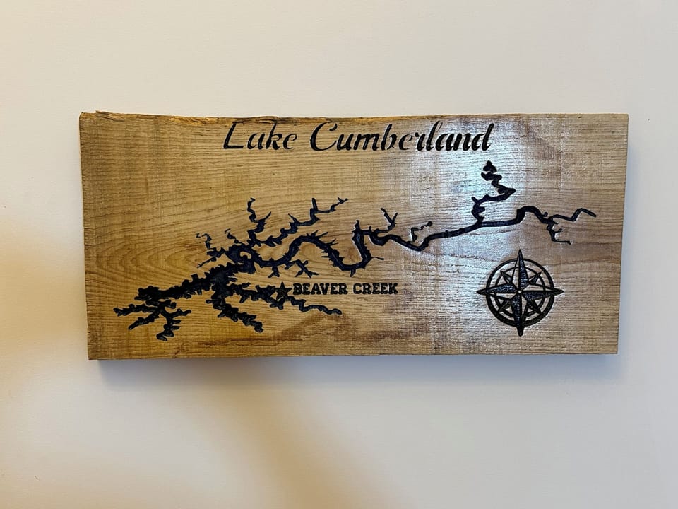 A local craftsman made this...Beaver Creek Marina 1 mile away!