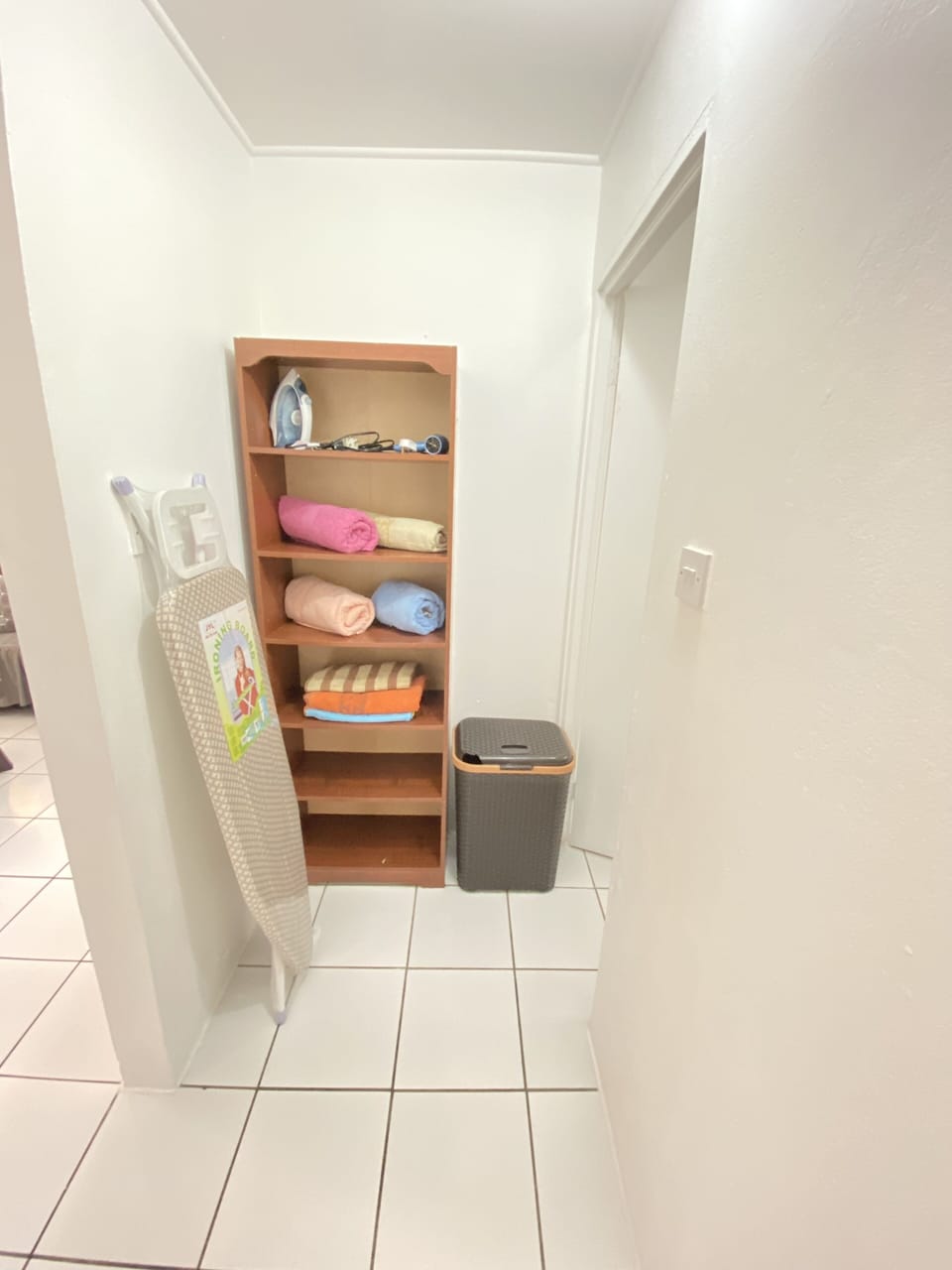 iron/ironing board, hair dryer, towels provided during your stay.