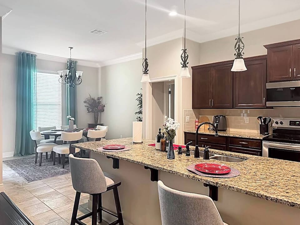 A kitchen island designed for both style and functionality.