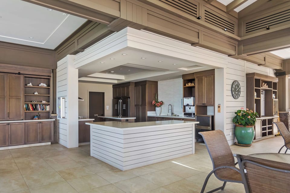 Your outdoor kitchen at the Pavilions - a short level walk away. Awesome!