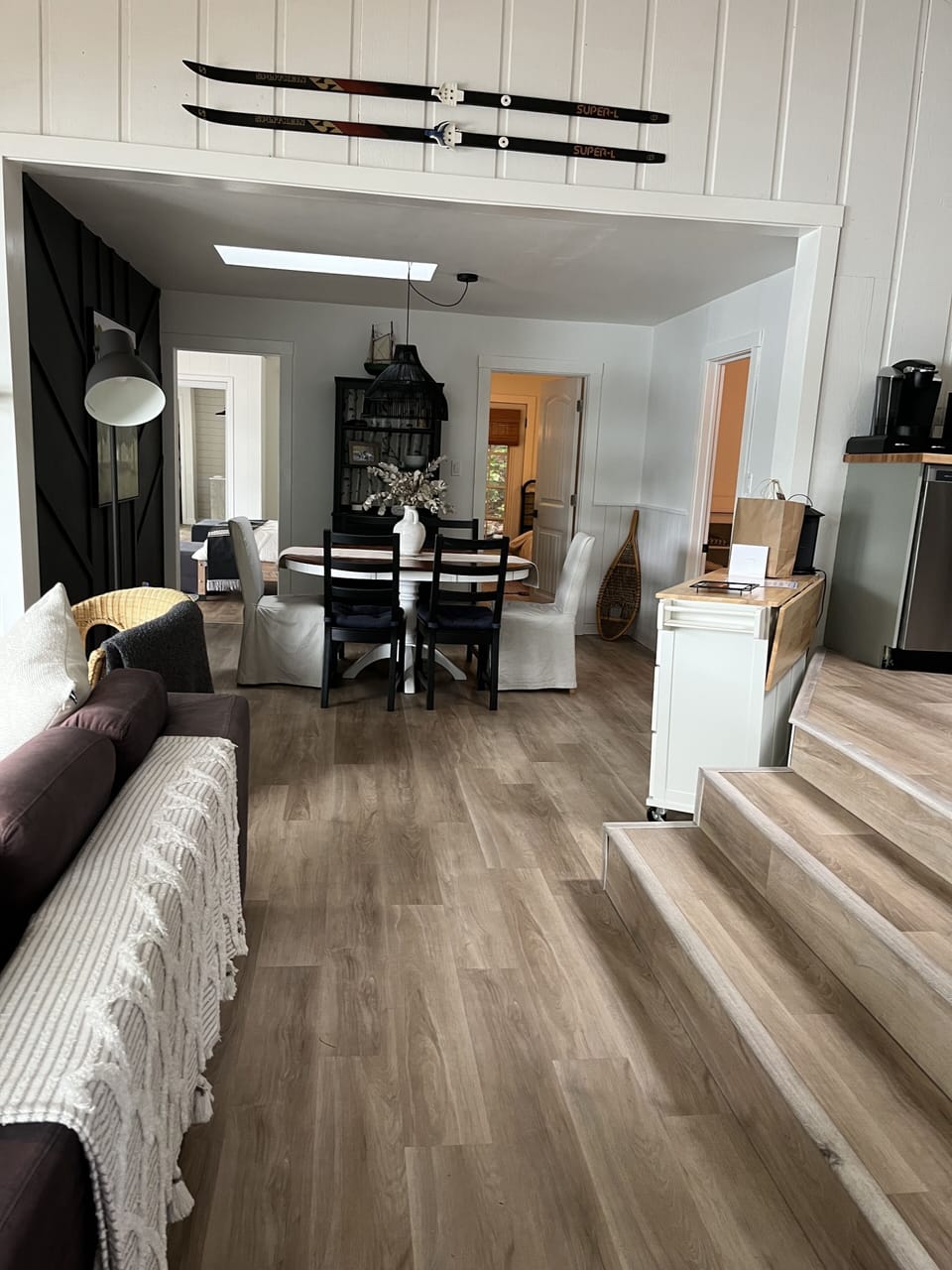 View from entrance to dining room