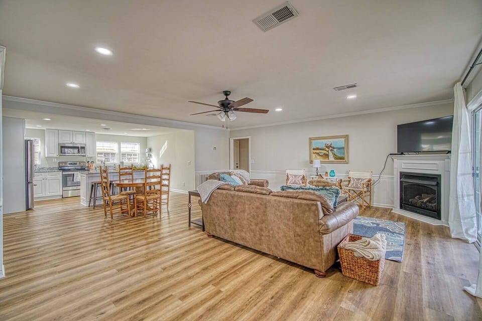 Spacious open concept