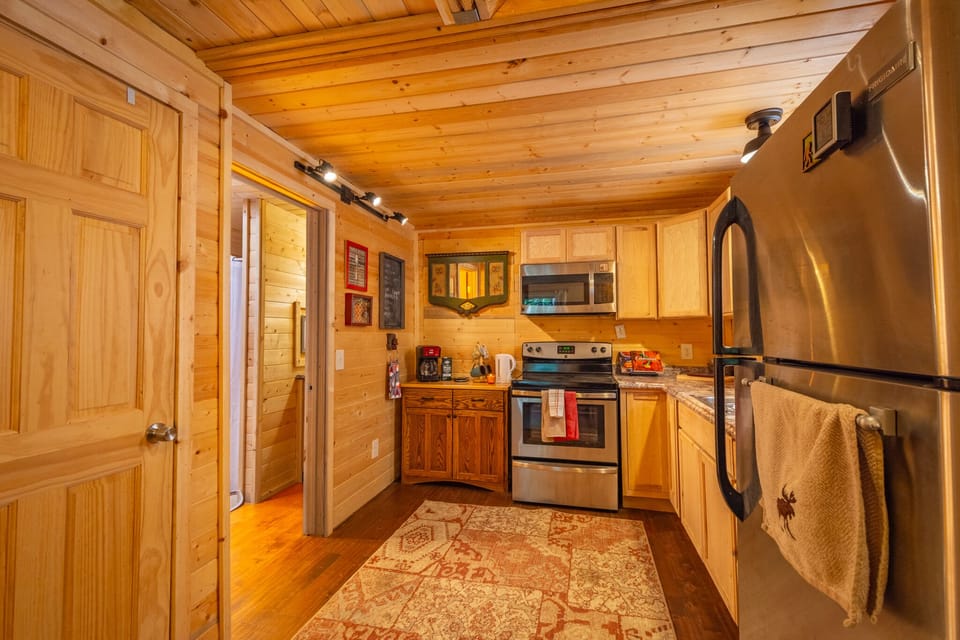Fully Stocked Kitchen with dishes, pots & pans, silverware, linens, popcorn mkr
