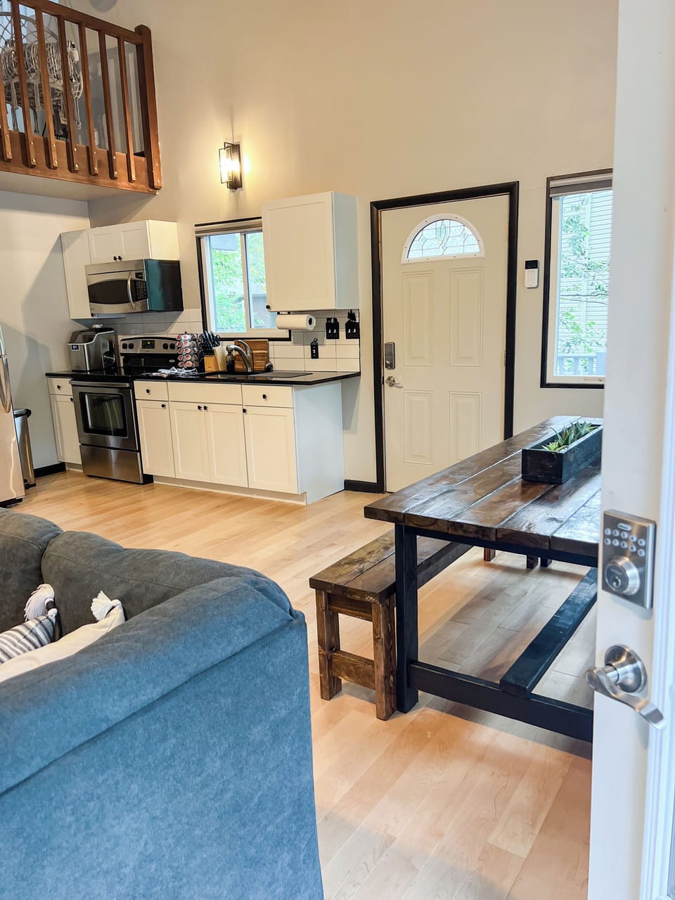 Dining and kitchen area