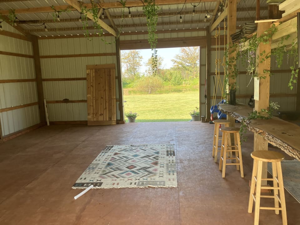 Interior of barn - contact owner for details about using the space for events