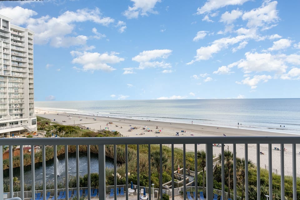 Oceanfront View from our balcony