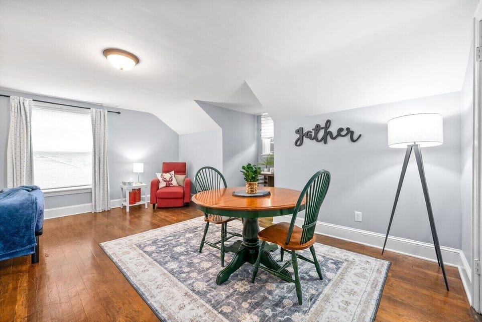 Bedroom & Dining Area with Additional Chairs