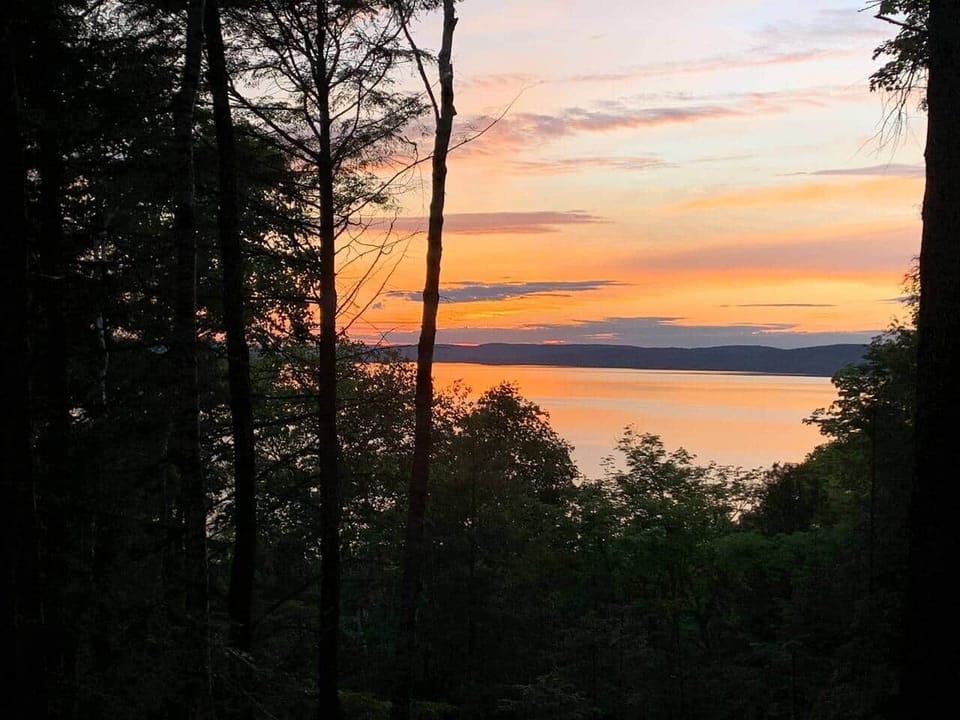 What more can you want but to sit on the deck and gaze at a gorgeous sunset….