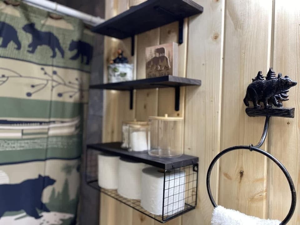 Plenty of storage for your belongings. Toilet paper is provided for you during your stay.