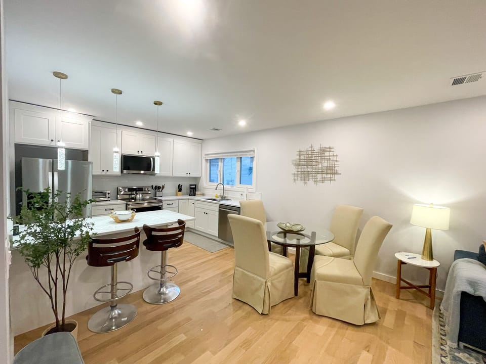 Kitchen and dining area very comfortable seating arrangements are available here. 