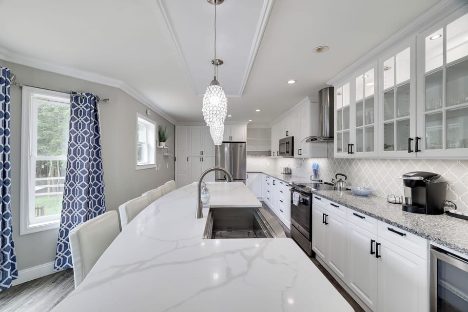 Spacious Kitchen with Oversized Island