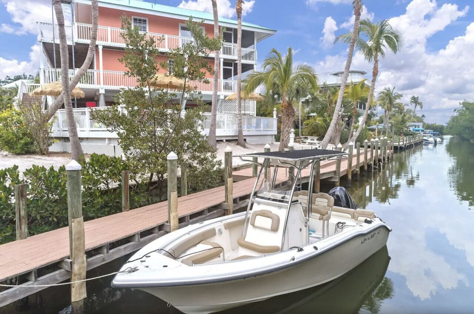Private dock with plenty of room for fishing and personal docking.