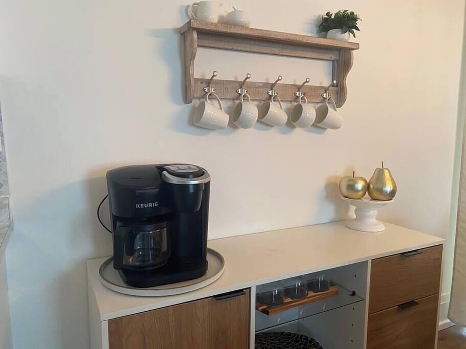 Coffee Station with Keurig coffee maker