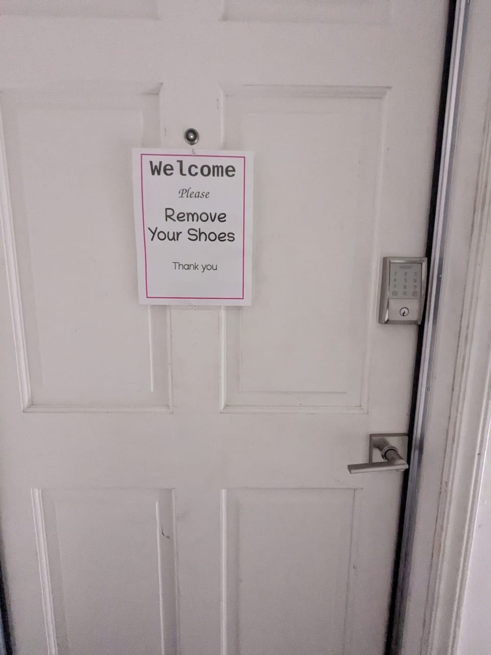 Entrance door of Apartment #8.