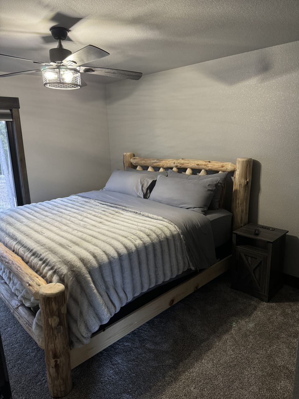 Loft bedroom with king size bed 