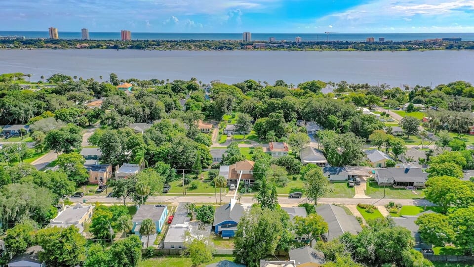 Blocks away to Halifax River
