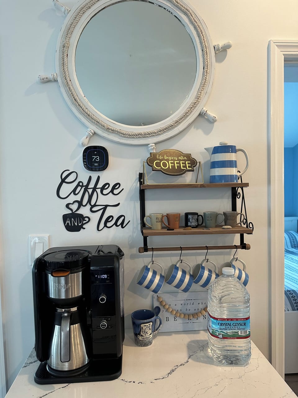 Coffee tea station