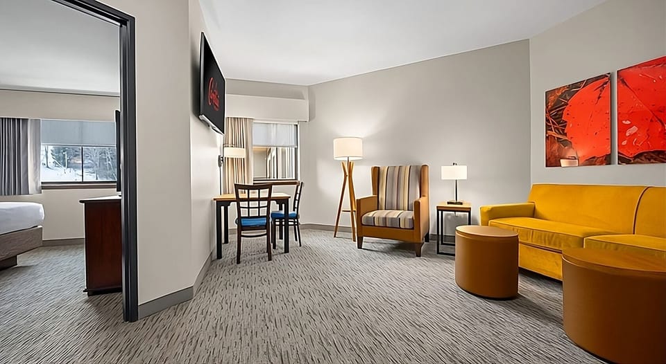Relax on the sofa with room to gather and recharge.