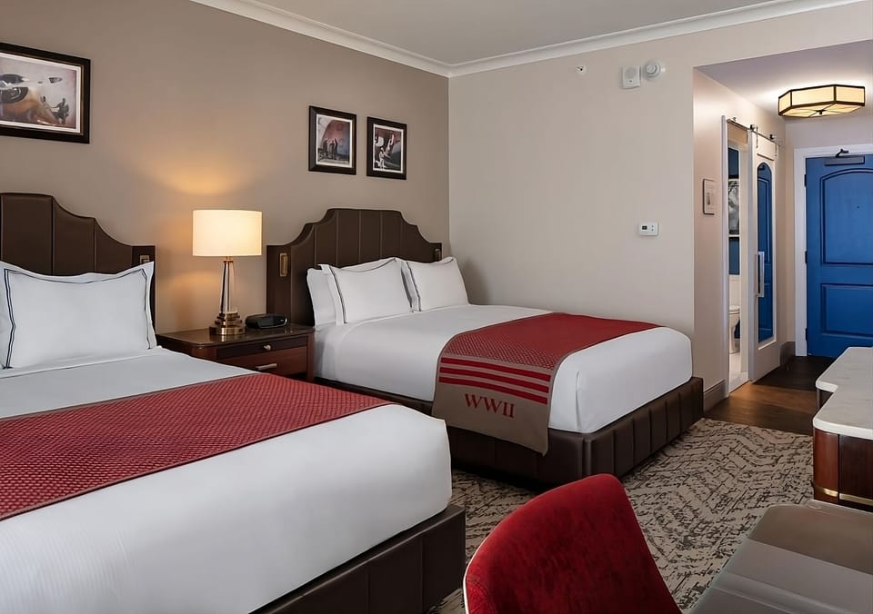 Stretch out in a spacious room designed for easy relaxing.