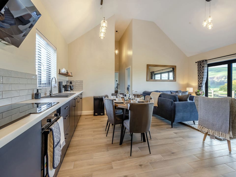 Open plan living space | The Lara - Pentre Lodges, Pentre