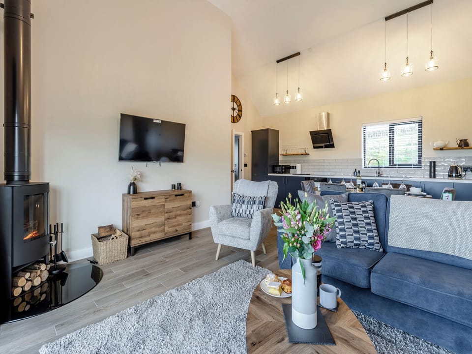 Open plan living space | The Lara - Pentre Lodges, Pentre
