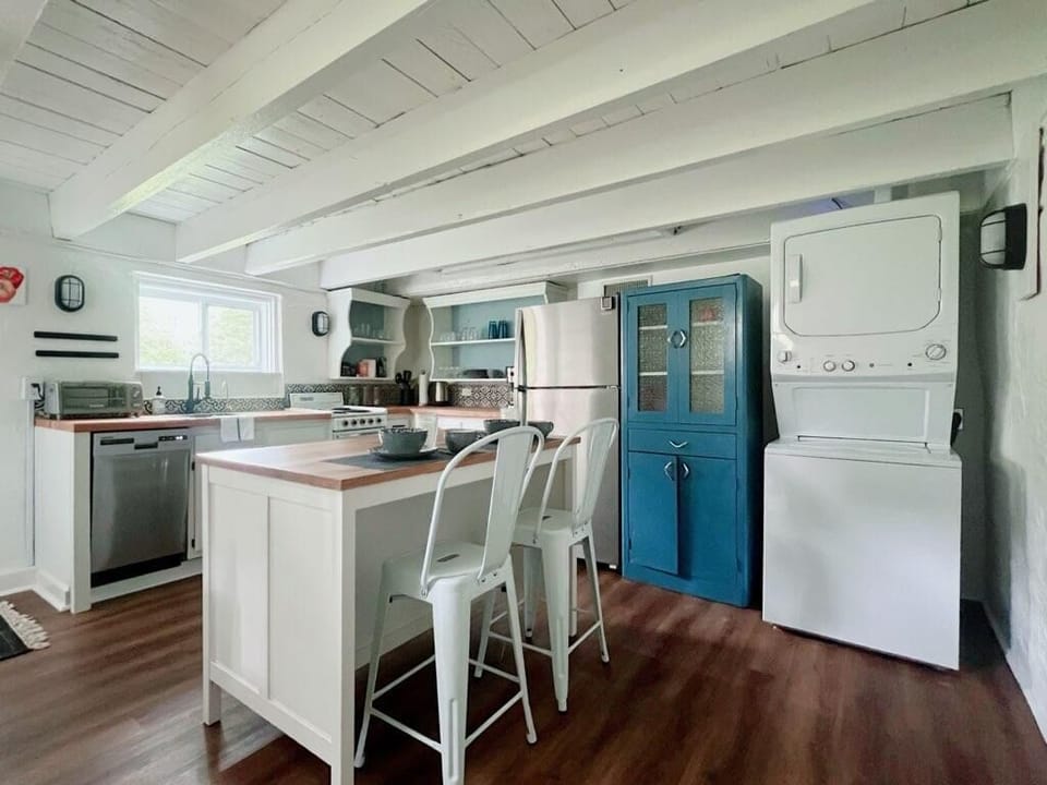 Full Size Refrigerator, and Washer/Dryer