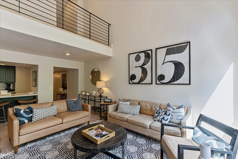 Main Living Room; Main Level, Adjacent to kitchen, dining space & outdoor deck