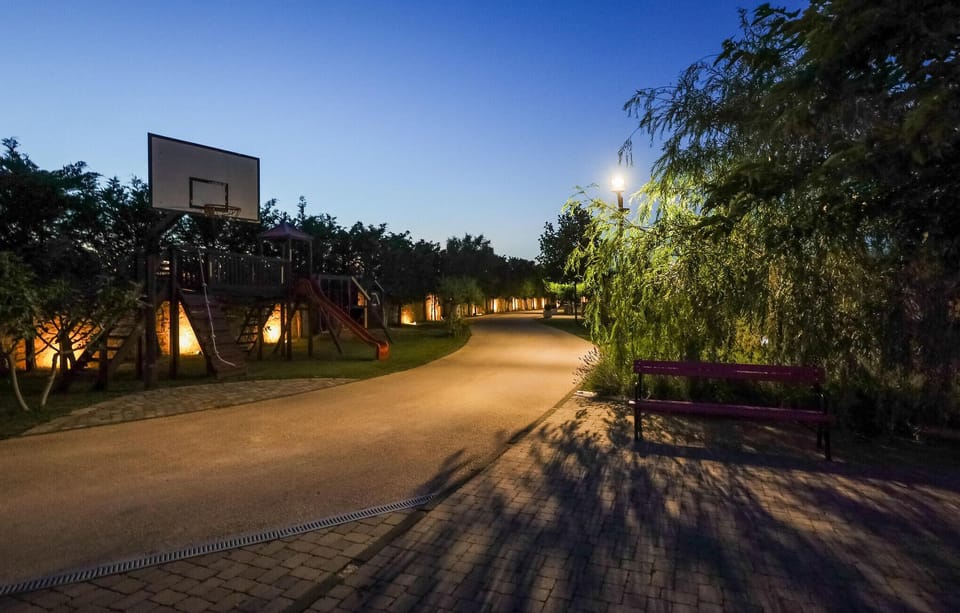 outside