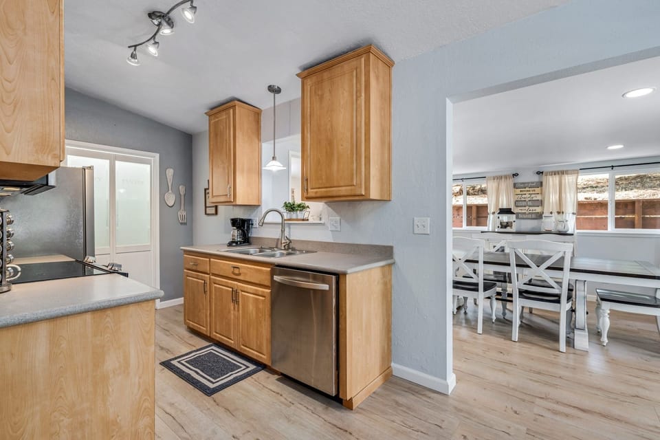 Indoors, Kitchen, Lamp, Hardwood, Home Decor