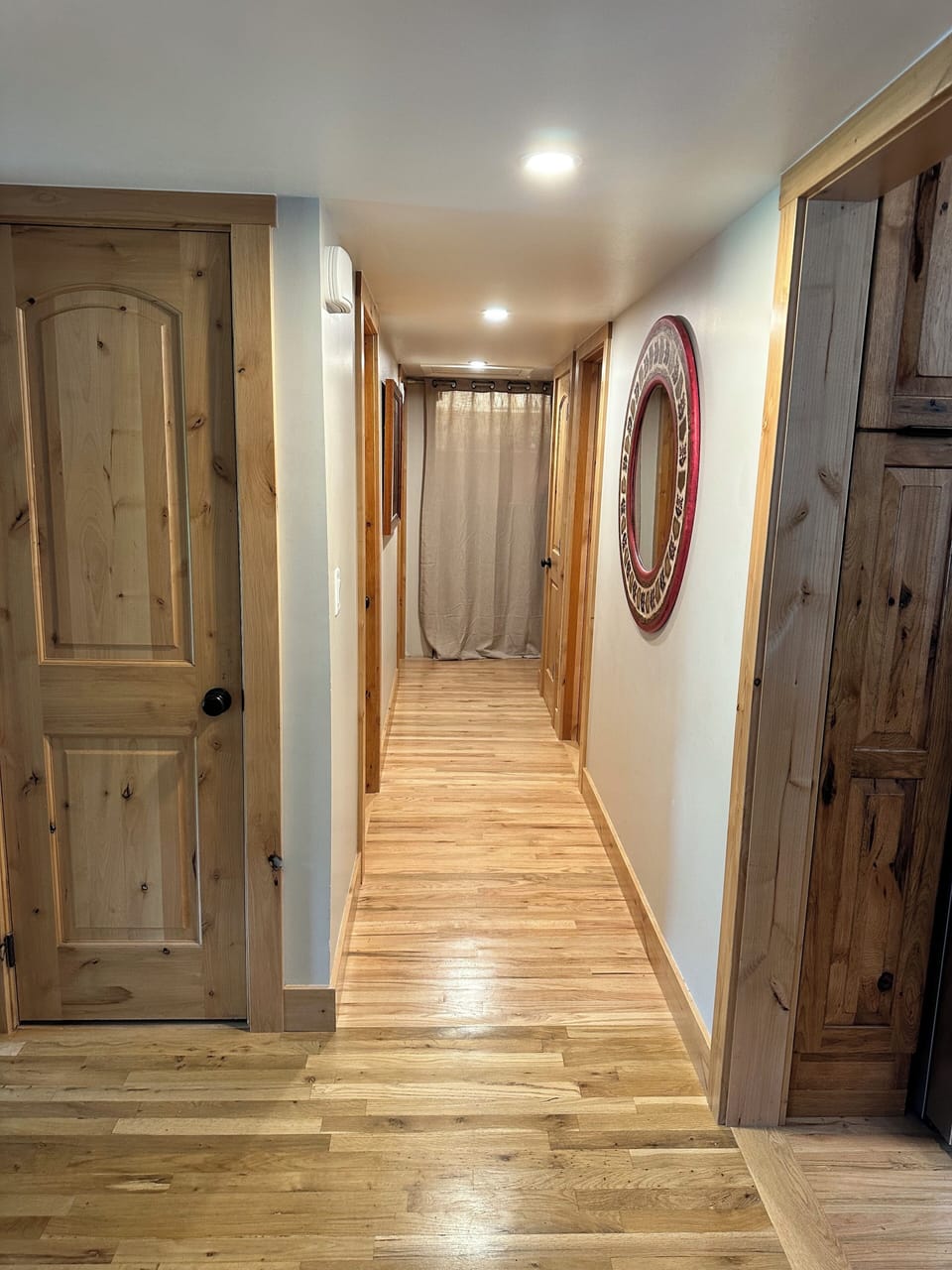 Hallway to the bedrooms and main bathroom.