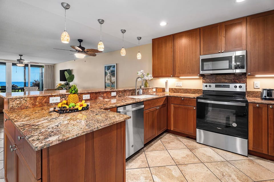 Ample kitchen space is a chef's desire.