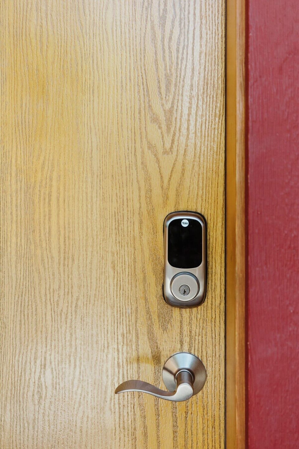 [Exterior] Access to the suite is extremely simple with our Yale smart lock.