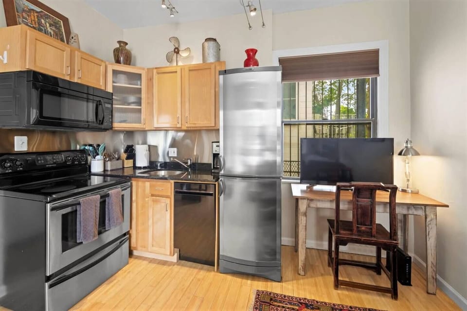 Kitchen and workspace