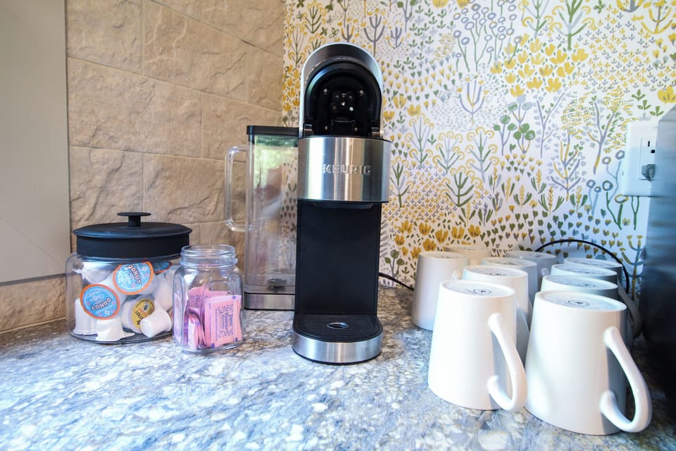 Coffee K-cups and such provided
