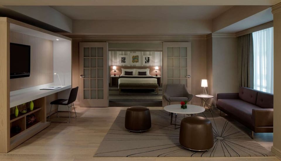 Settle in for a cozy night with comfortable seating and soft light.