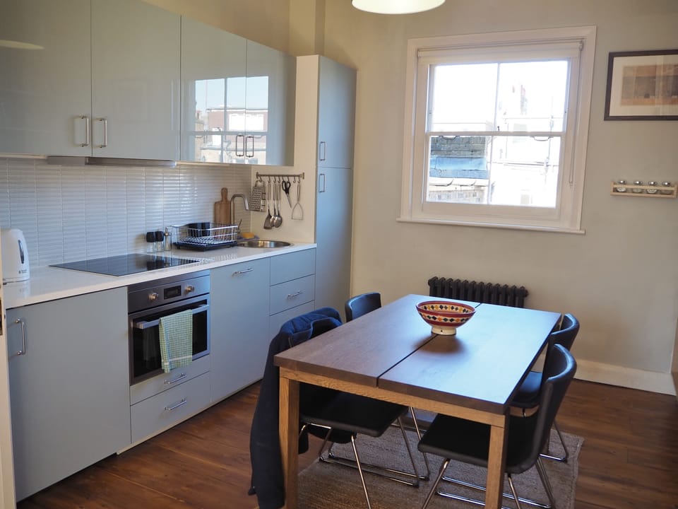Brand new kitchen and dining area