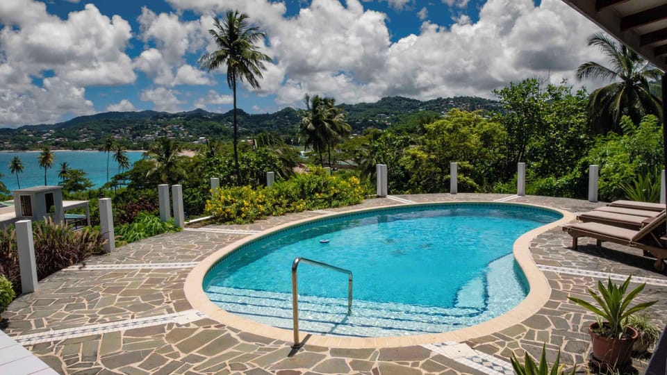 Salt water pool with breathtaking views