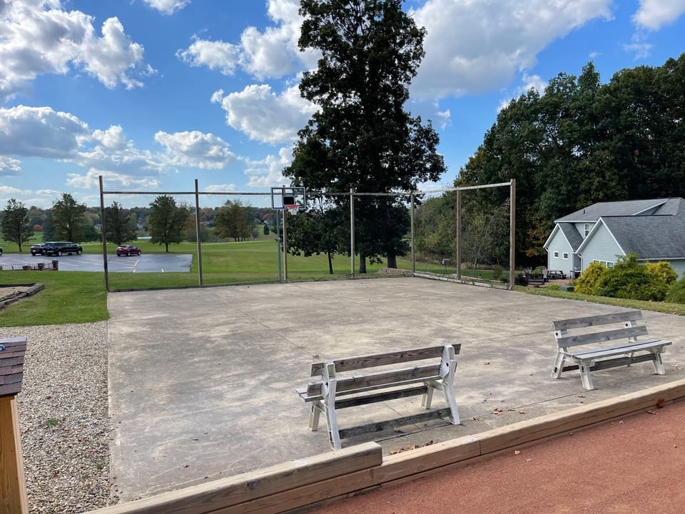 Our basketball area