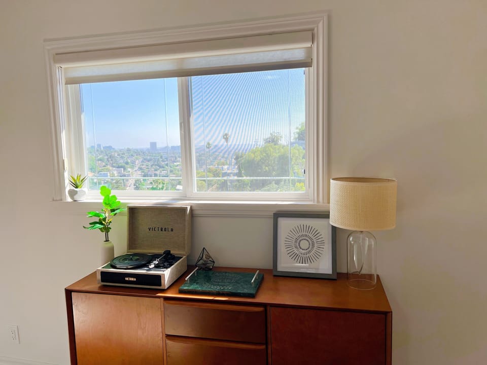 Enjoy views from every window (and maybe throw a record on)!