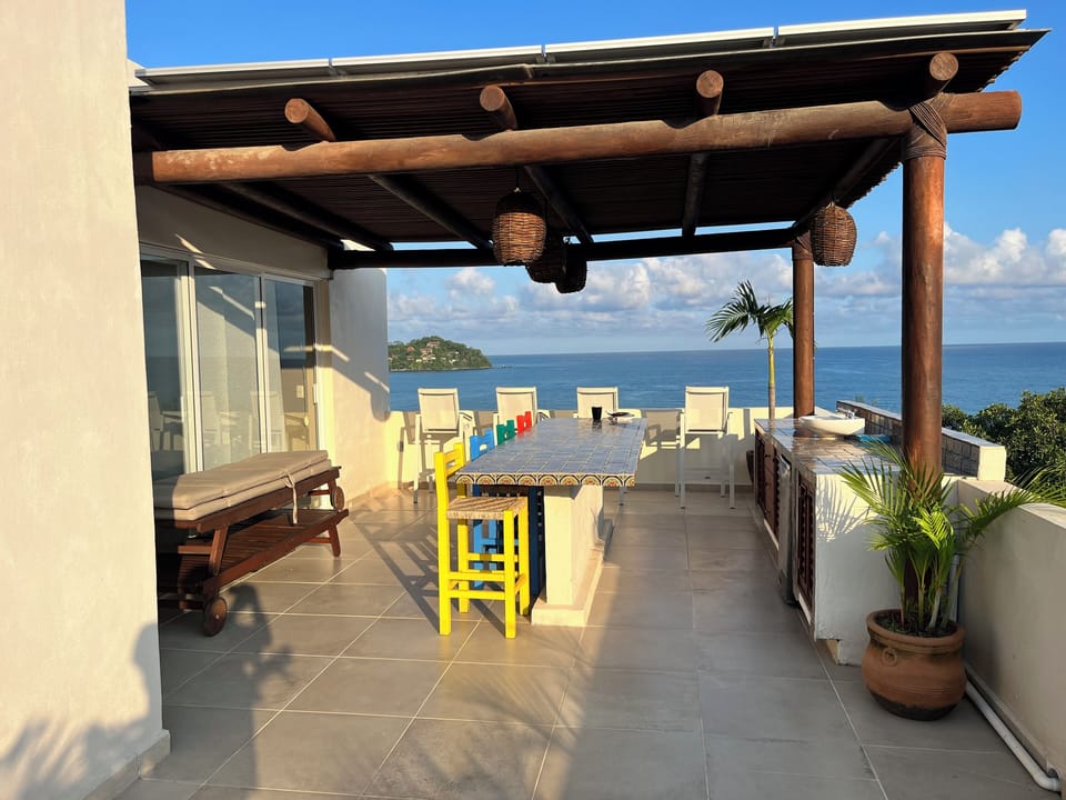 Private upper floor overlooking the ocean.  The views are AMAZING!