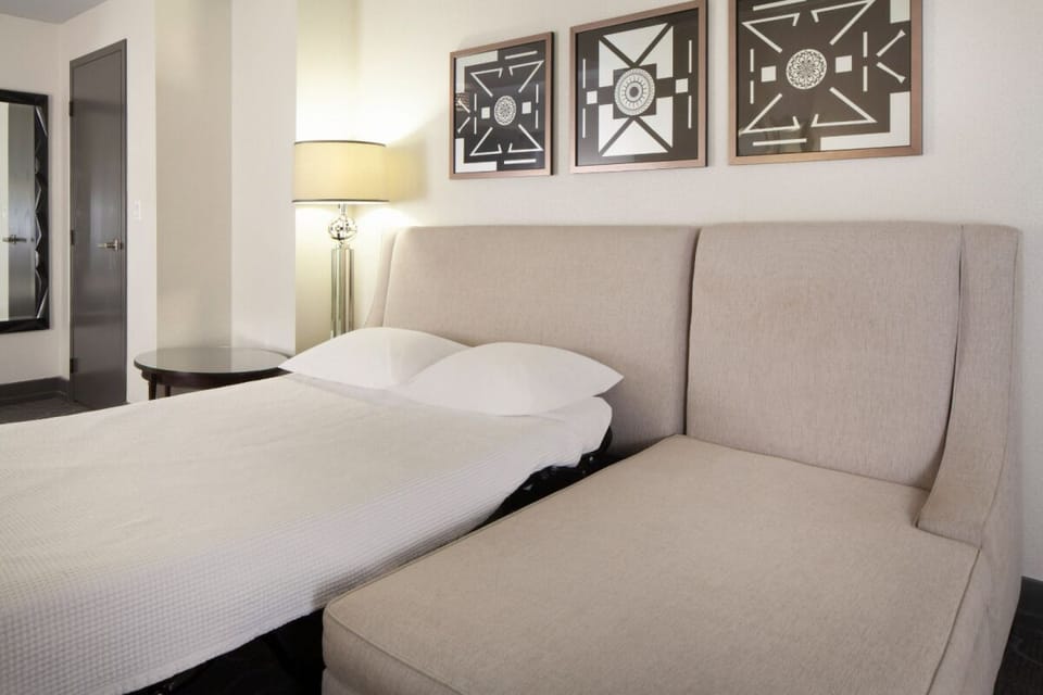 Settle into a convenient sleeper sofa for effortless extra space.