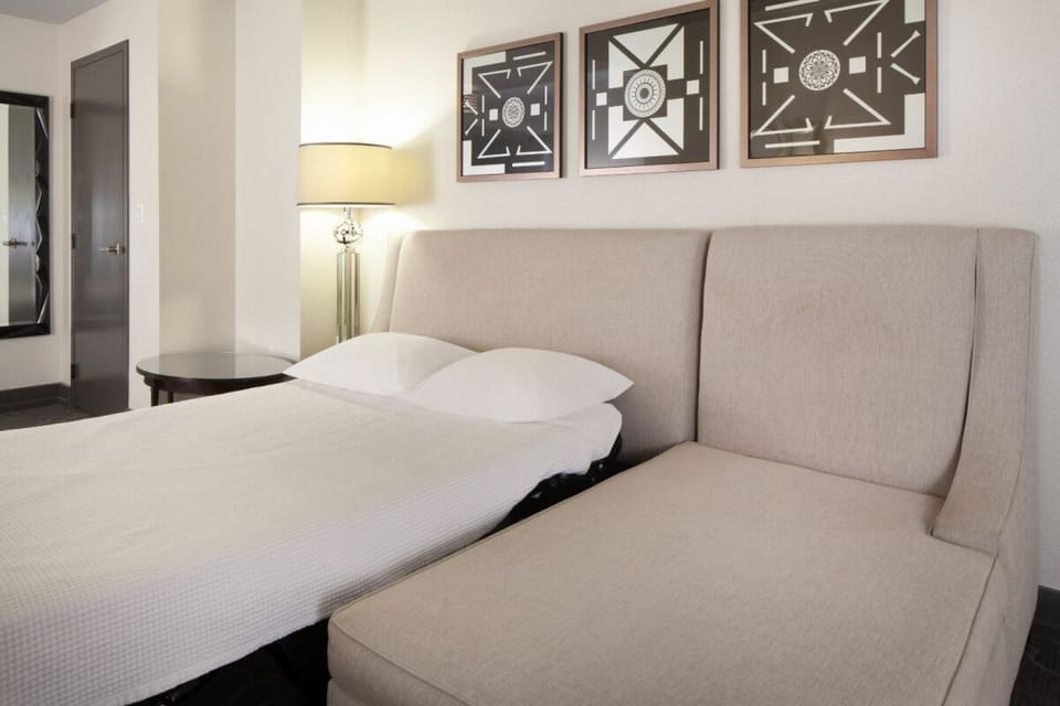 Settle into a convenient sleeper sofa for effortless extra space.