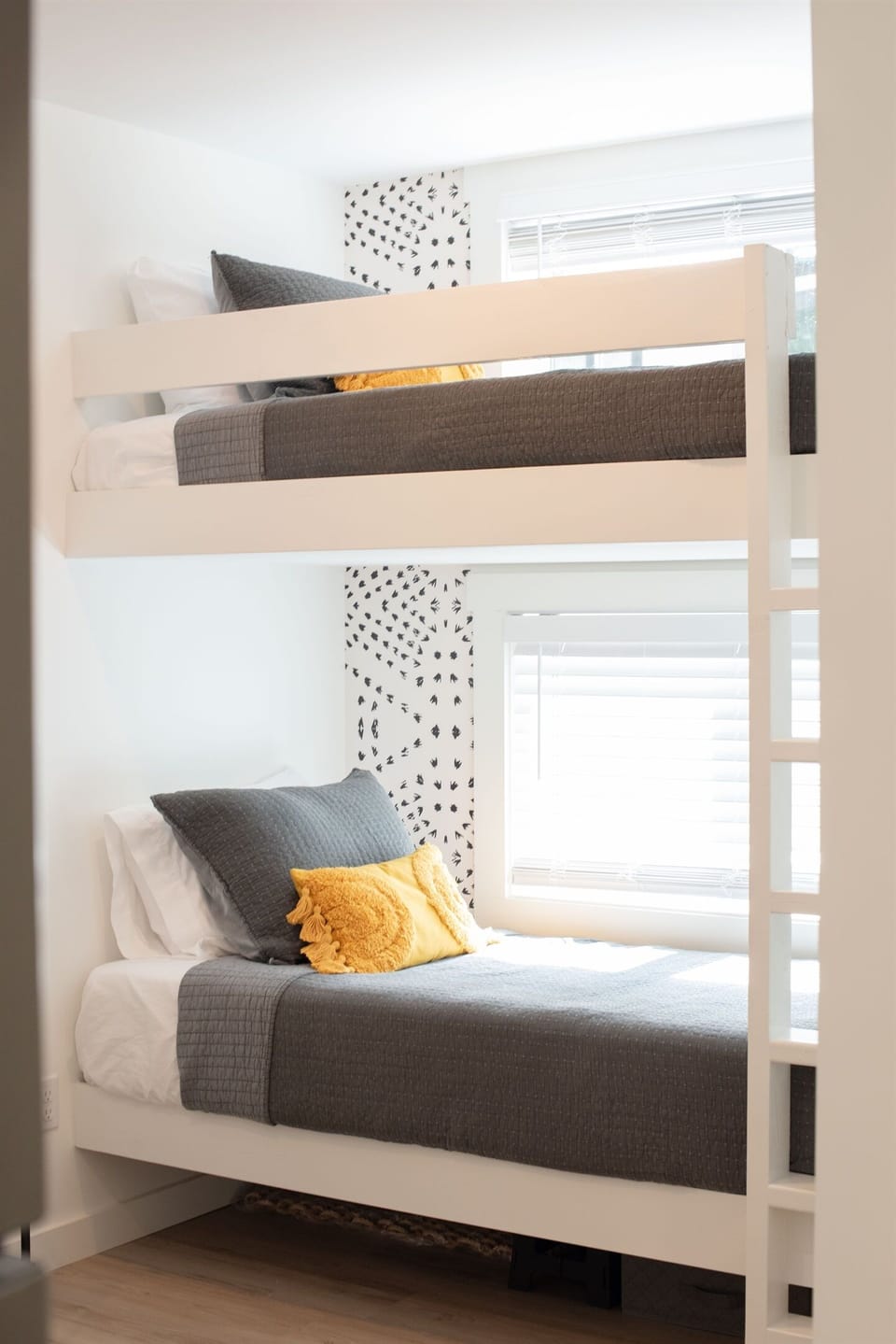 Comfy Bunk Beds located off the hallway