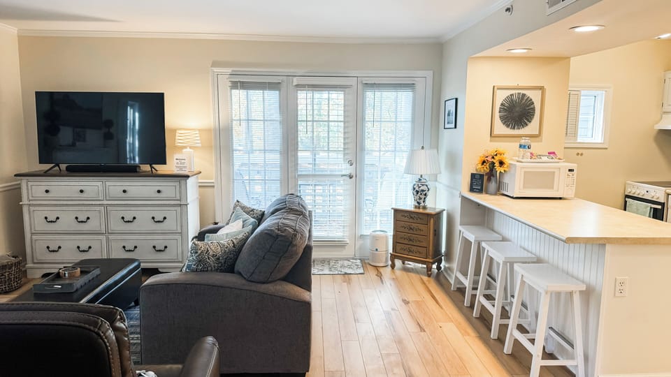 Enjoy an open floor plan with fairway views from the adjacent public golf course right outside your door.