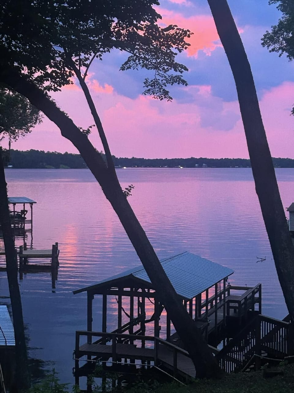 View of lake from the deck