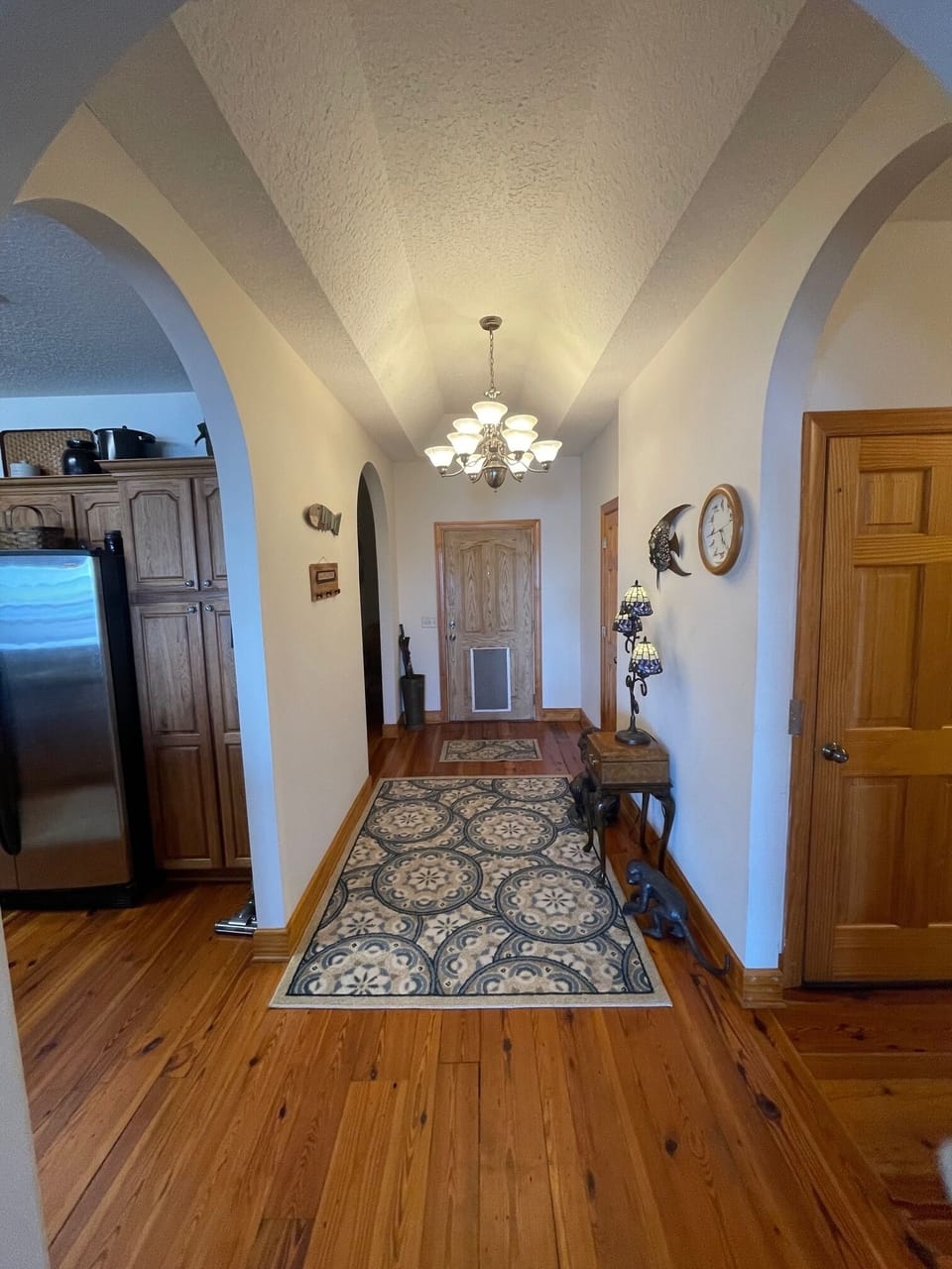 Front door with dog door