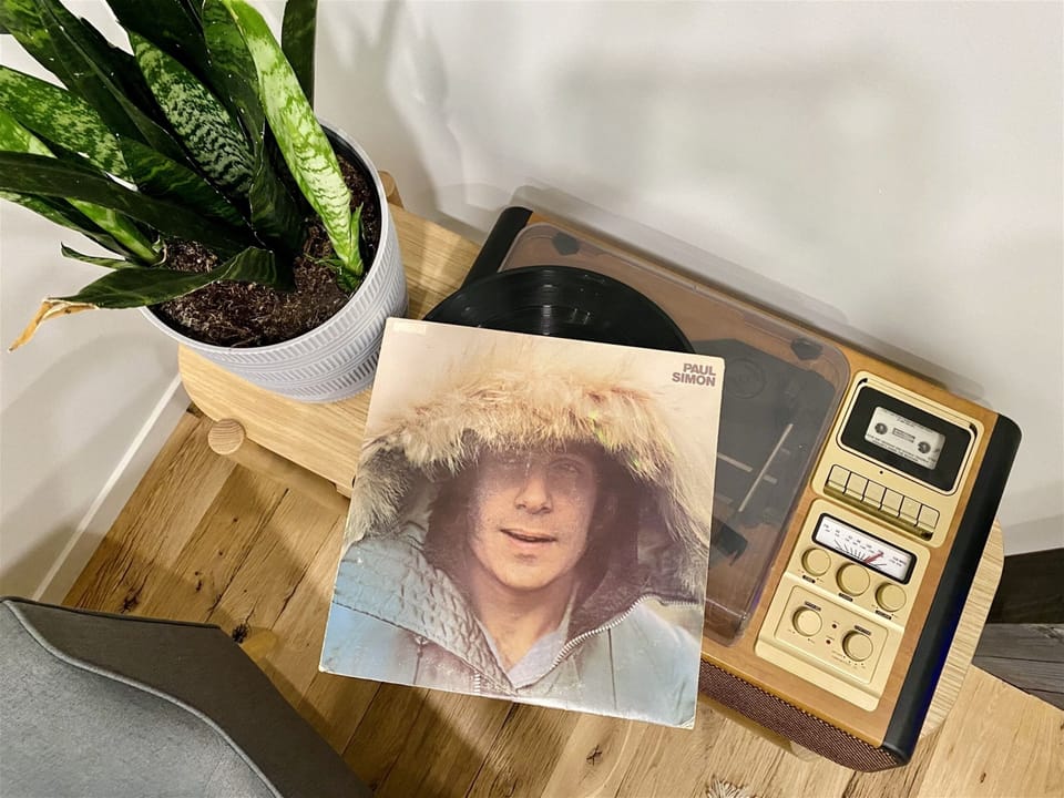 Spin some tunes with the vintage record player—perfect cabin soundtrack.
