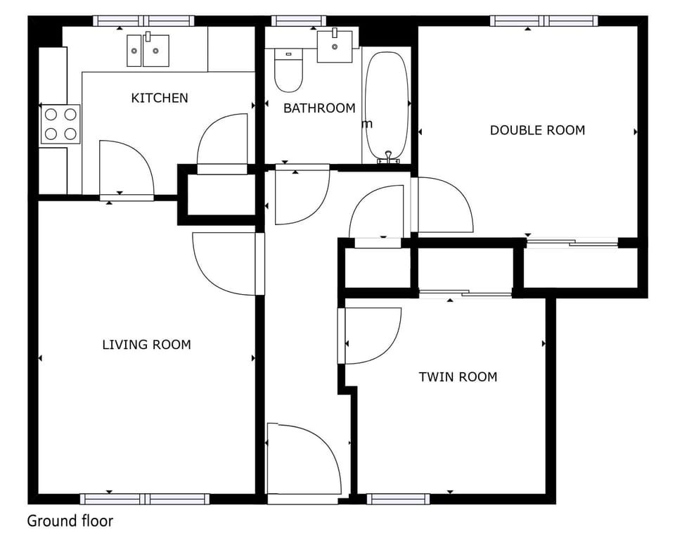 Floor plan of 4 Bynack House